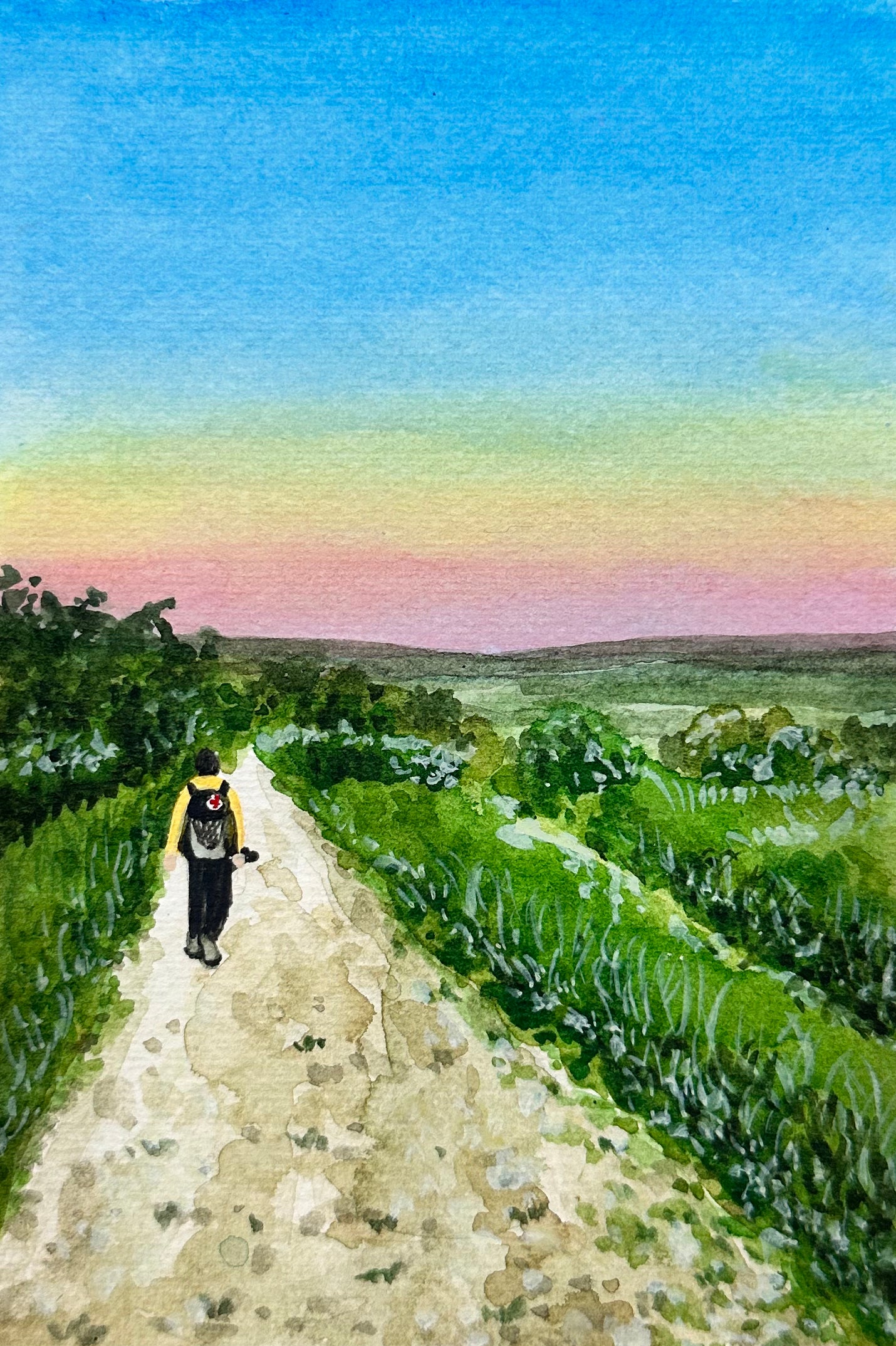 Painting of Camino de Santiago - The Sky Color I Love the Most 24 #3