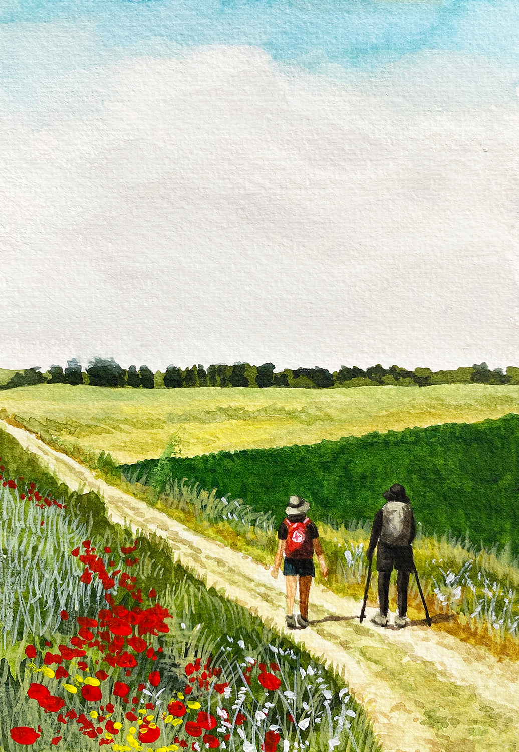 Painting of Camino de Santiago - Talk, Walk Together 22 #1