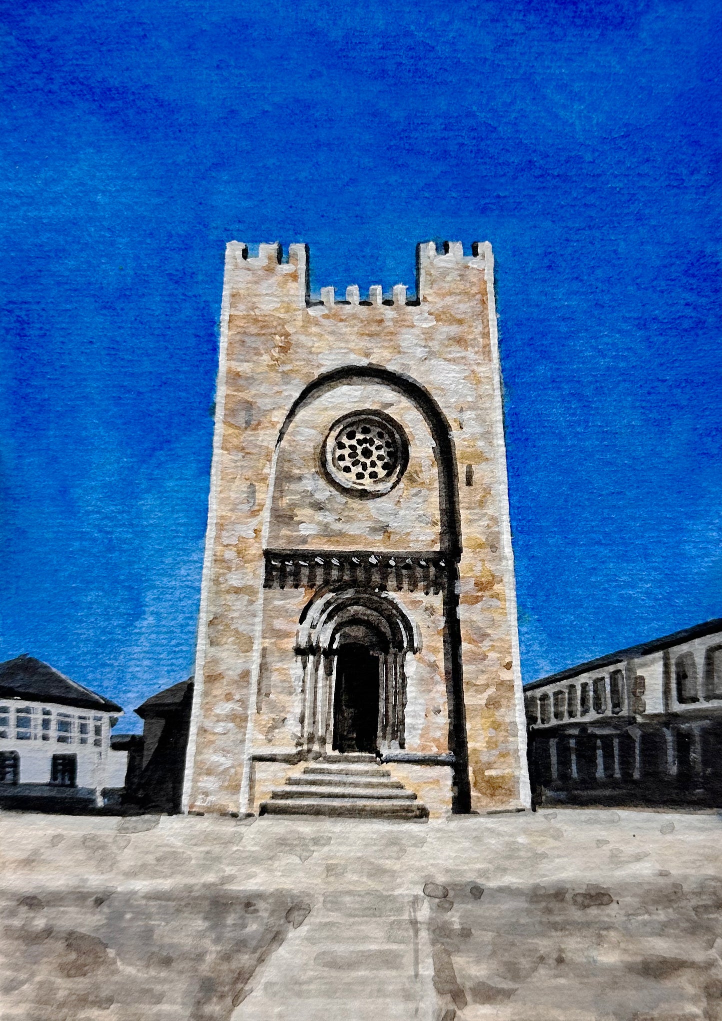 Painting of Camino de Santiago - Portomarin 24 #10