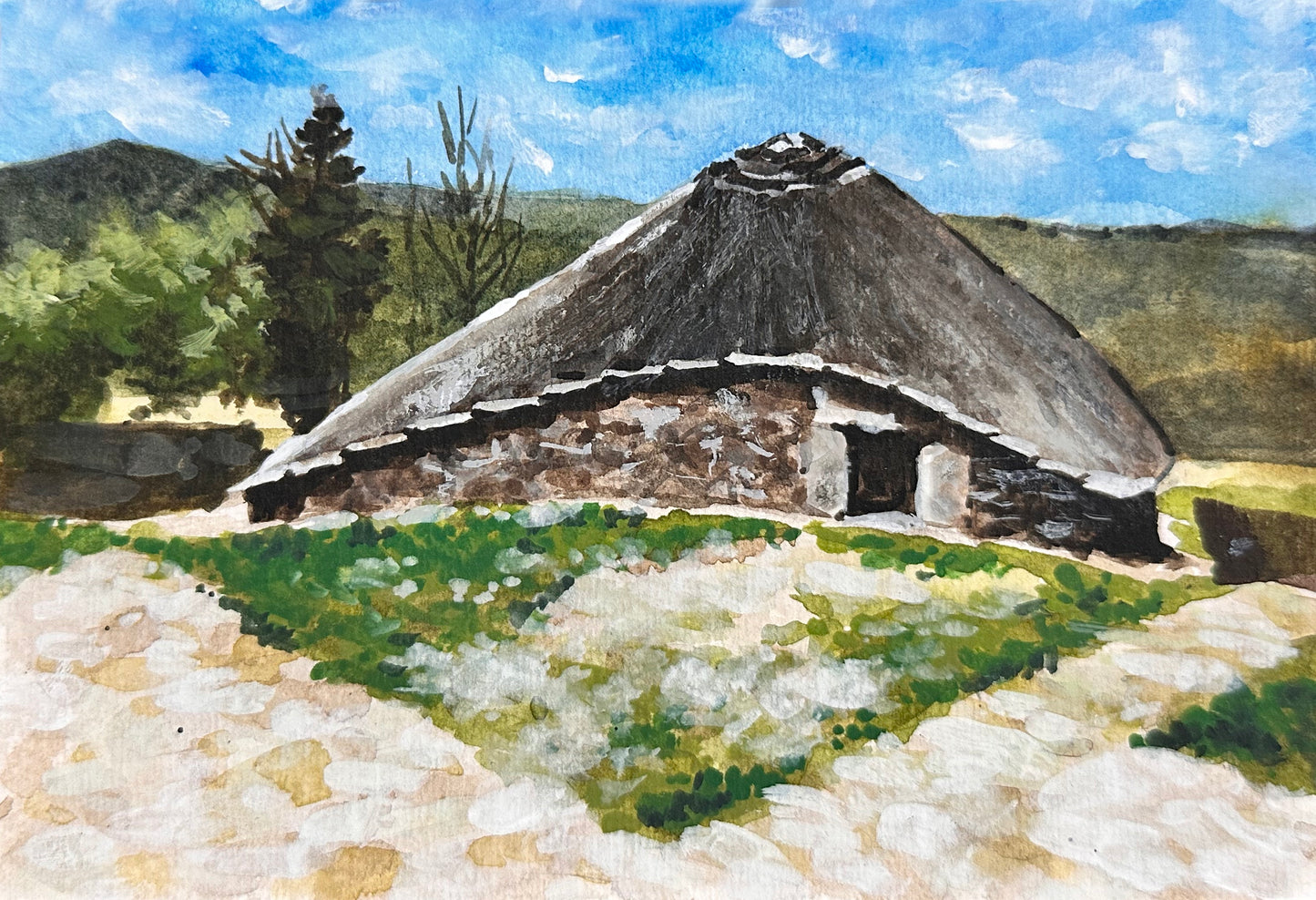 Painting of Camino de Santiago - Ocebreiro 24 #15