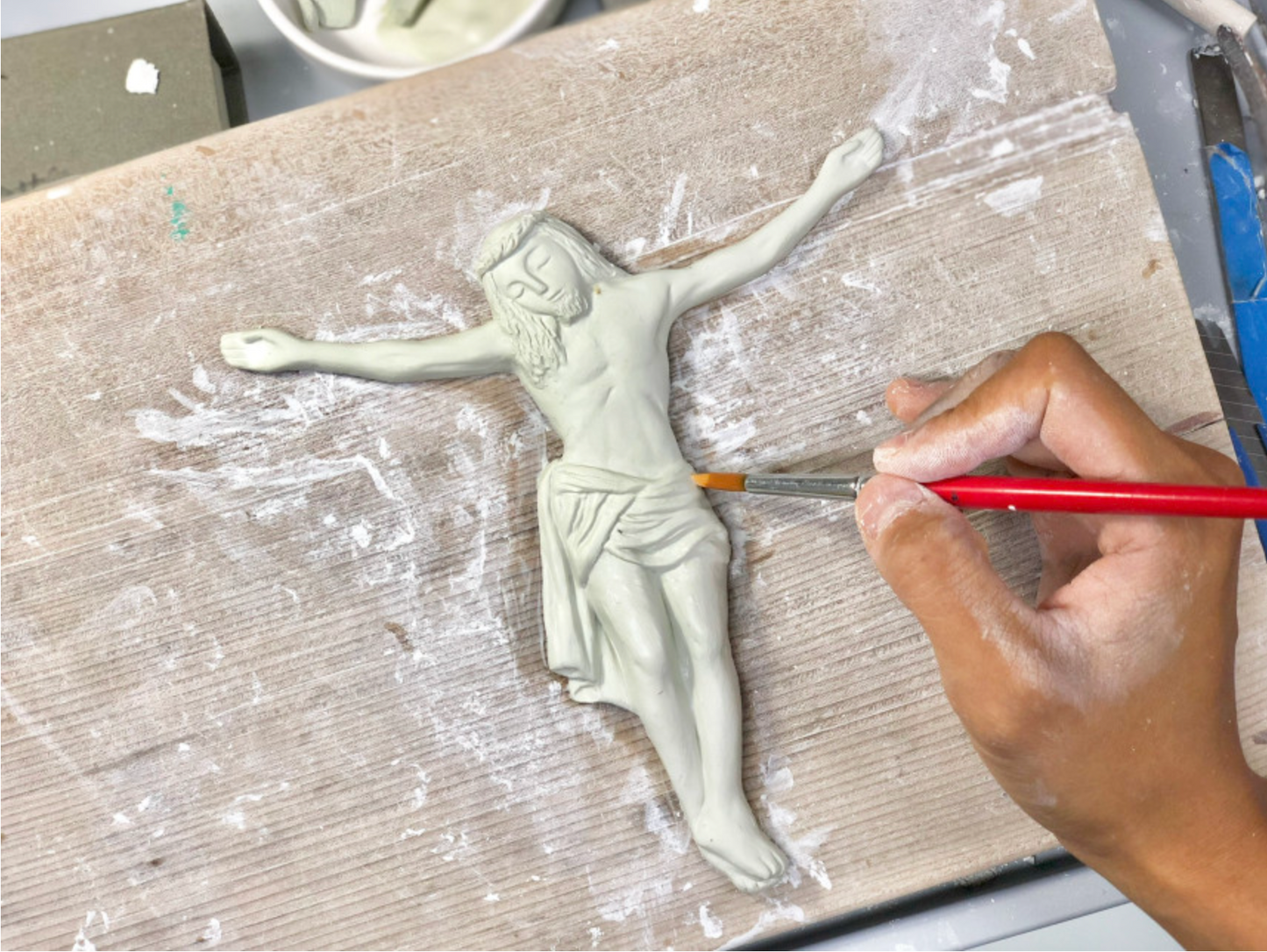 Universe Ceramic Jesus Cross Wall Hanging