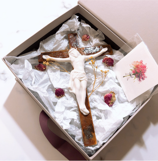 Universe Ceramic Jesus Cross Wall Hanging
